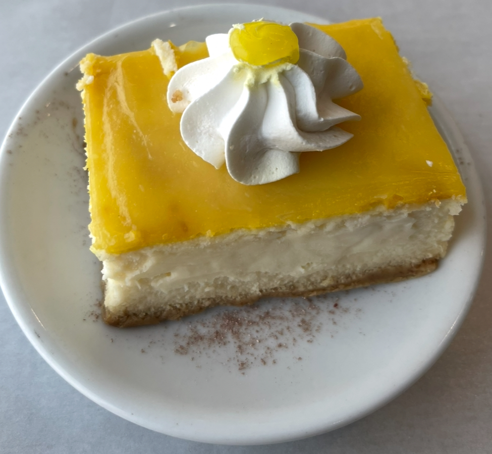 Piece of lemon cake