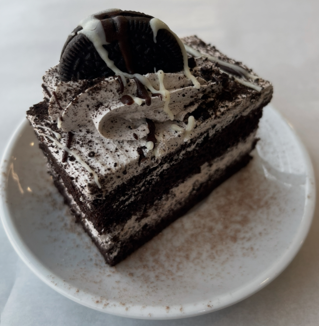 Piece of oreo cake